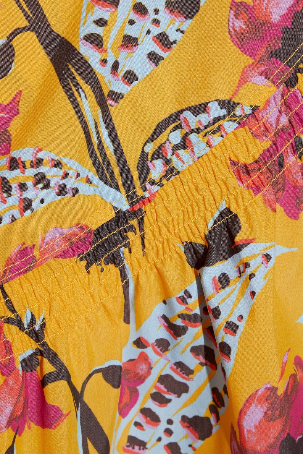 A.L.C. Hampton floral-print cotton-blend poplin mini wrap skirt