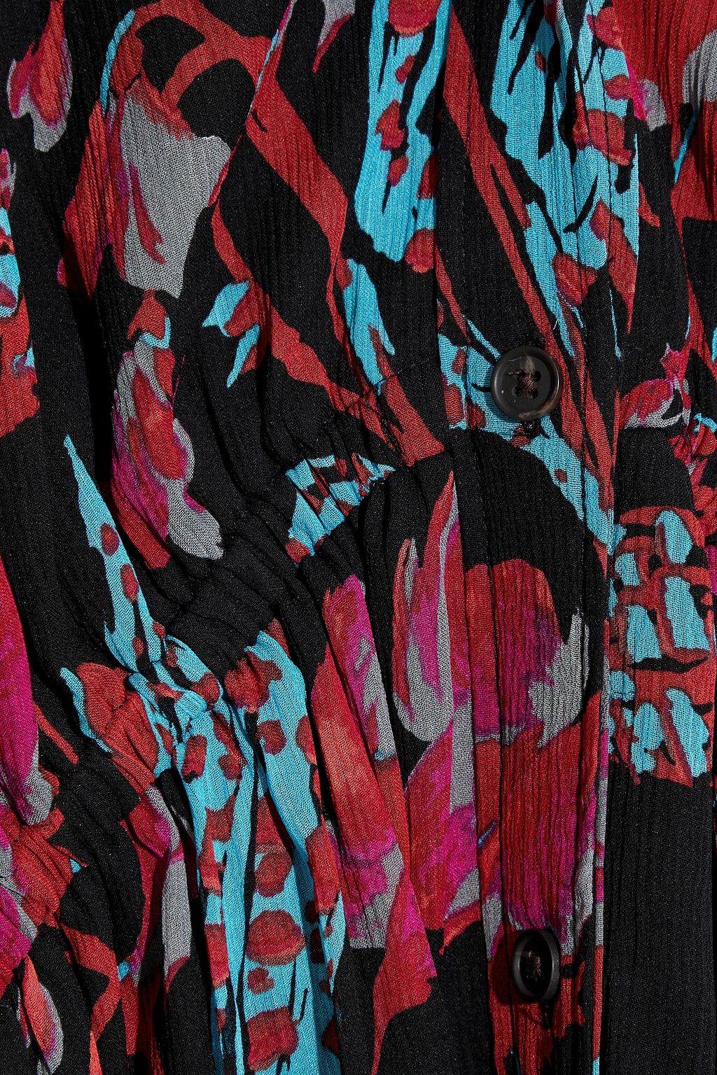 A.L.C. Jen belted floral-print silk-crepon mini dress