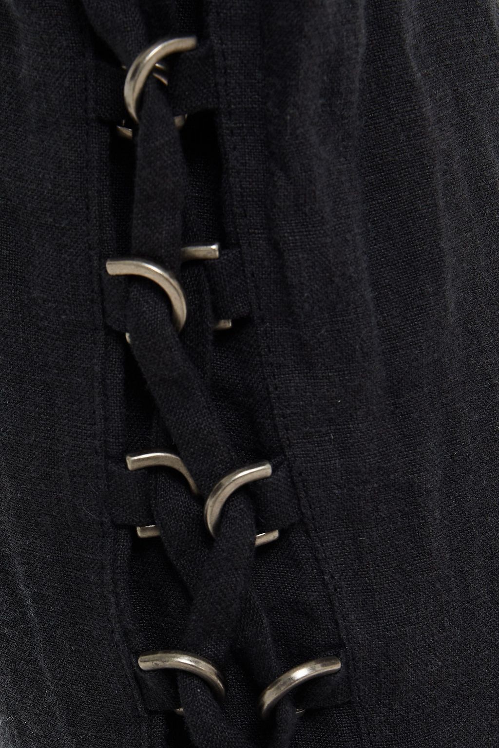 PIERRE BALMAIN Lace-up linen harem pants