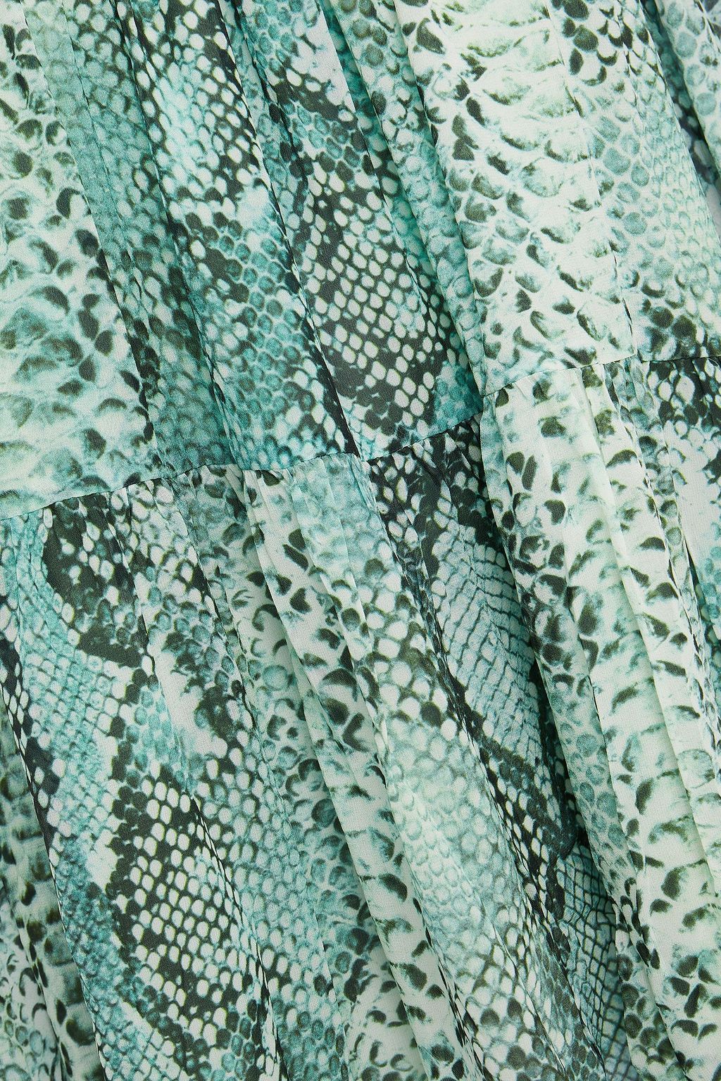 PIERRE BALMAIN Snake-print silk-chiffon blouse