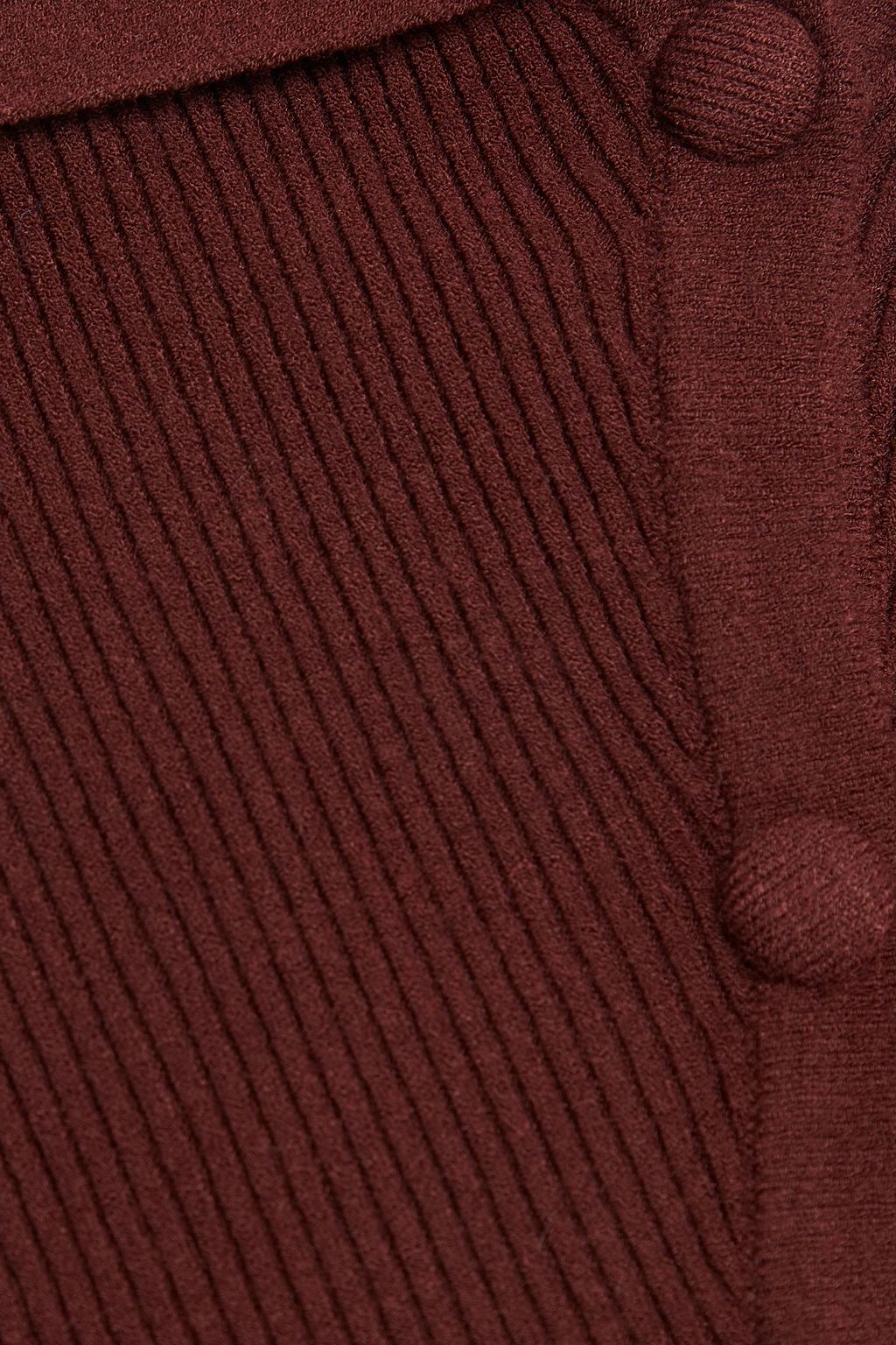LIVE THE PROCESS Cropped ribbed-knit polo shirt