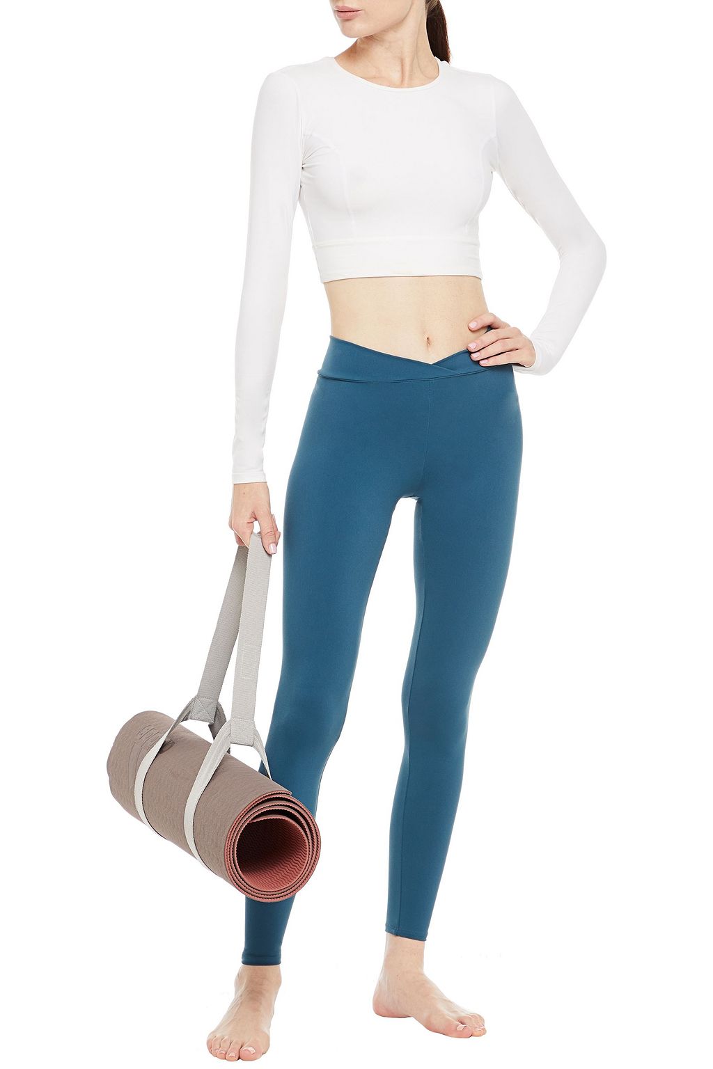 LIVE THE PROCESS V stretch-Supplex leggings