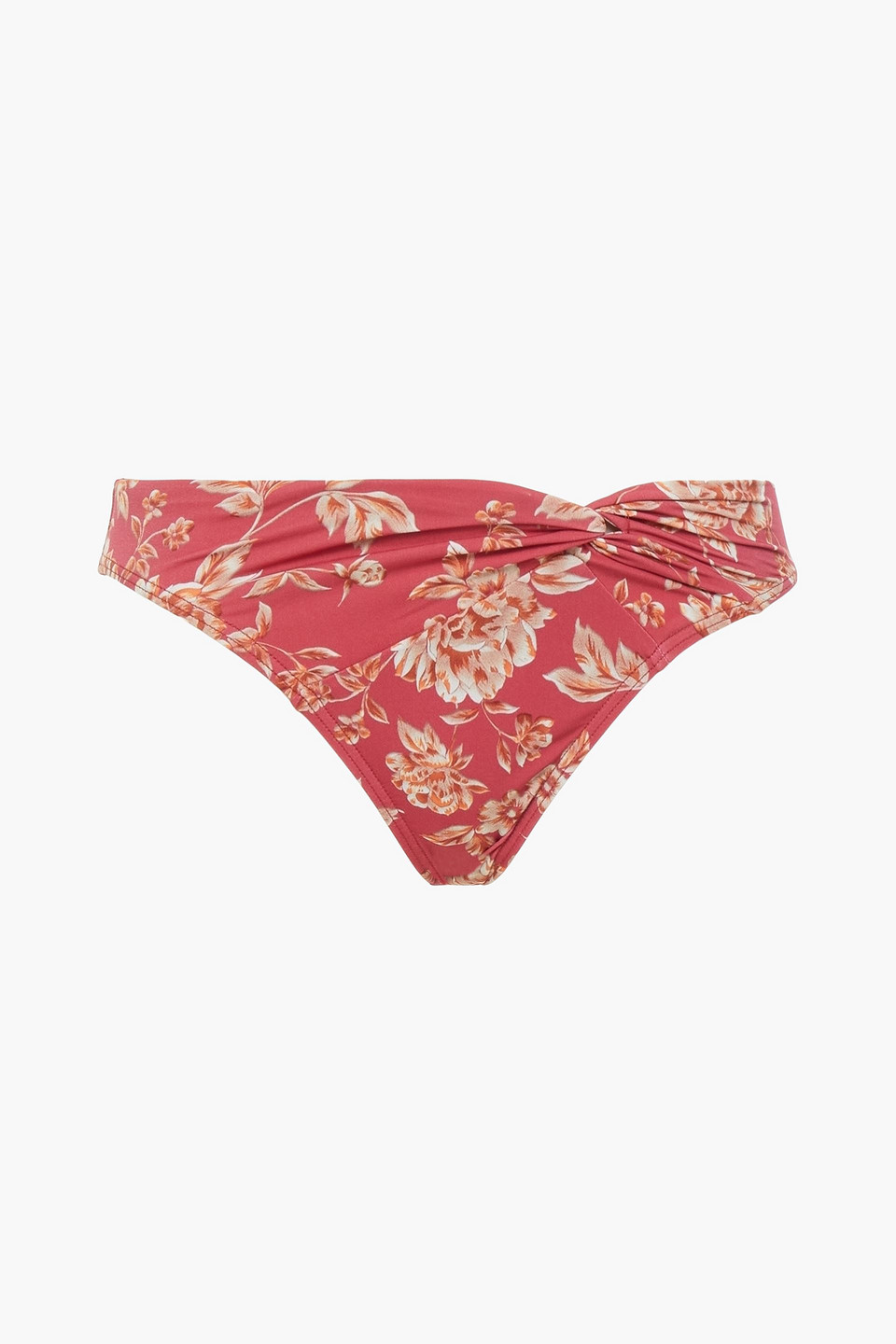 Jets Australia By Jessika Allen Woman Twisted Printed Low-rise Bikini Briefs Red Size 14