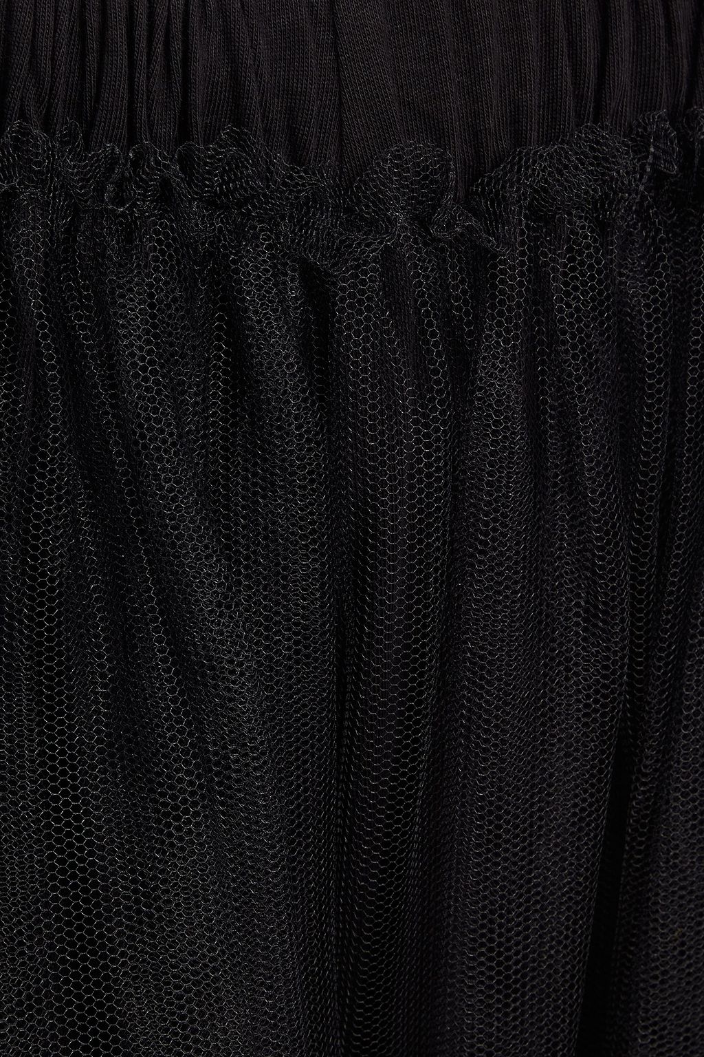MM6 MAISON MARGIELA Layered tulle and cotton-jersey skirt