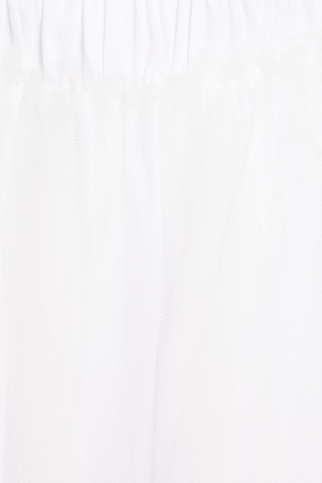 MM6 MAISON MARGIELA Layered tulle and cotton-jersey skirt