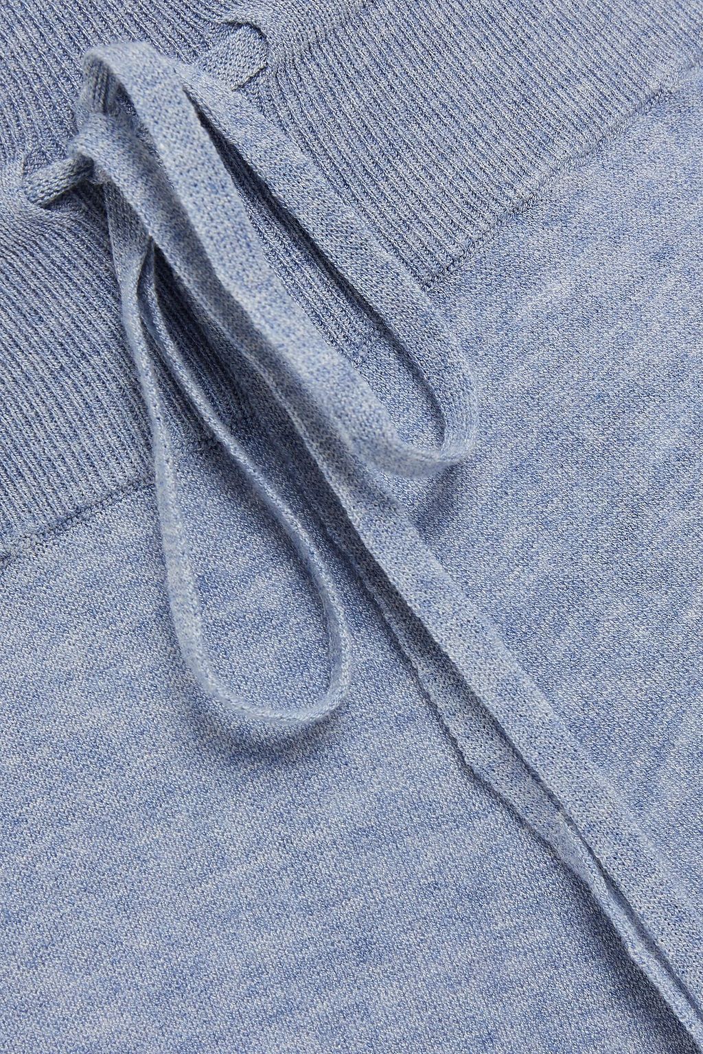 LIVE THE PROCESS Mélange knitted track pants