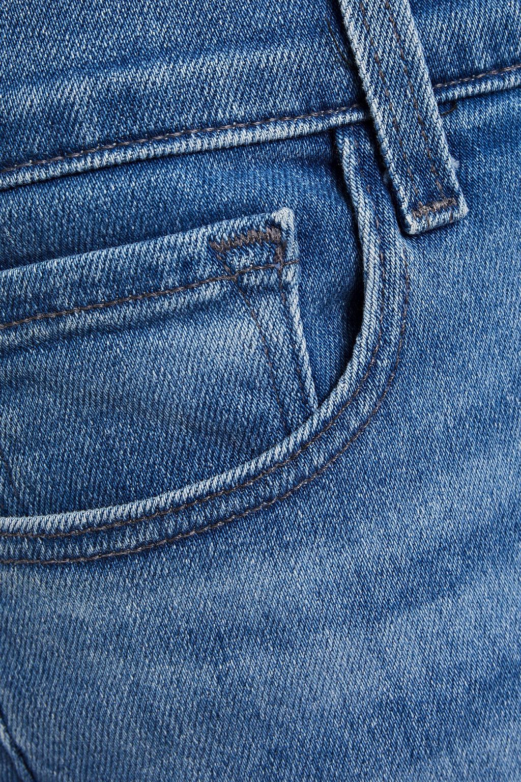 J BRAND جينز سكيني قصير متوسط الخصر