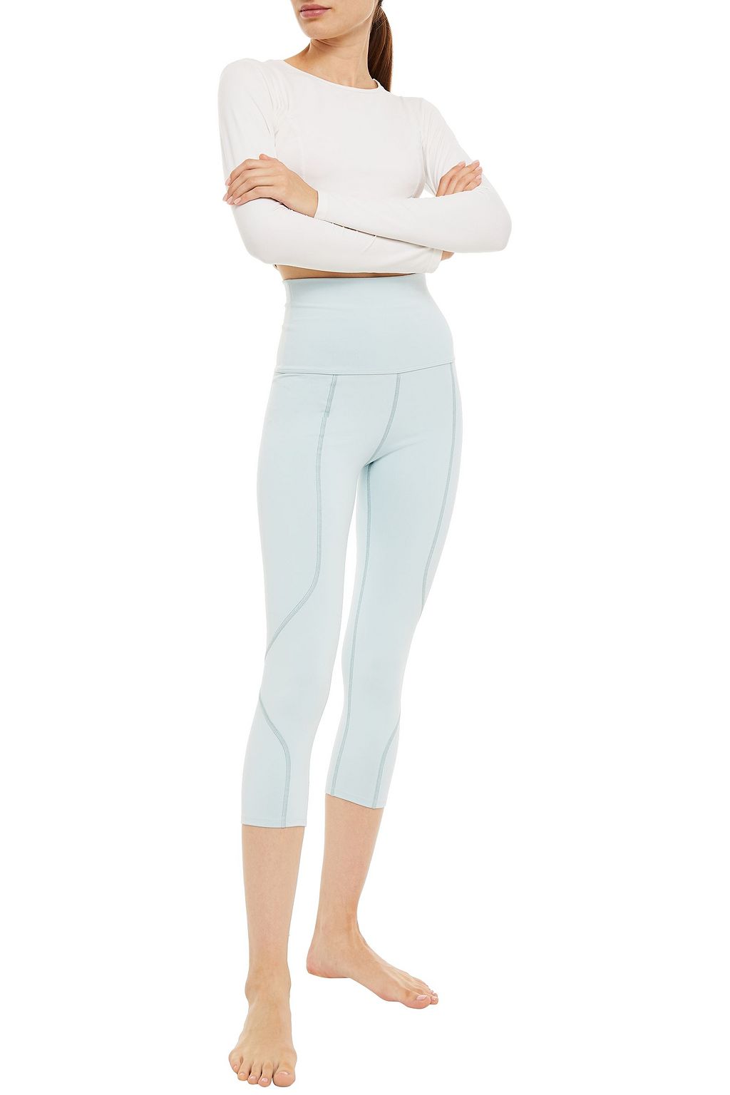 LIVE THE PROCESS Cropped stretch leggings