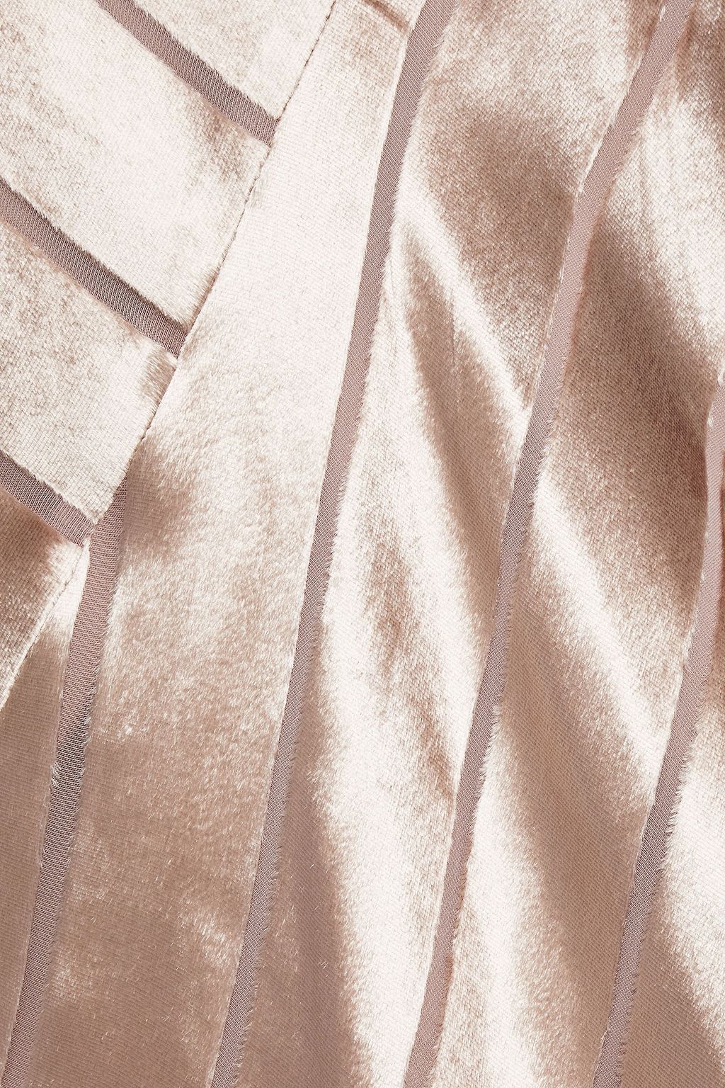 MICHELLE MASON Asymmetric devoré-velvet camisole