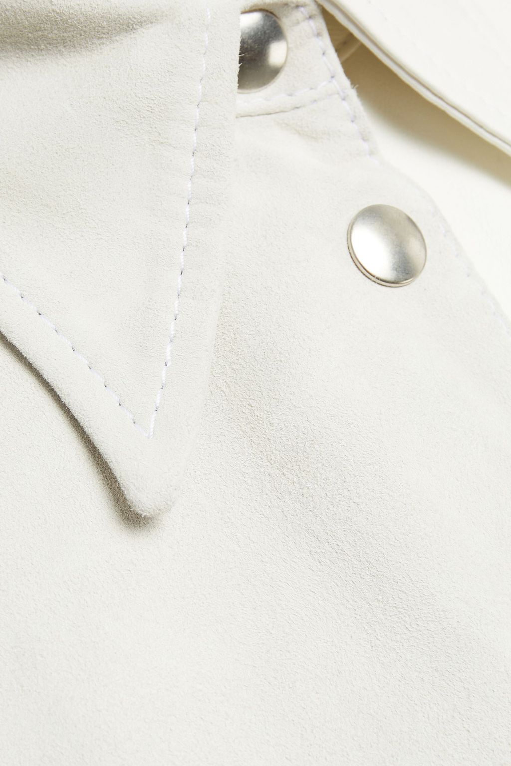 MM6 MAISON MARGIELA Paneled suede and leather shirt