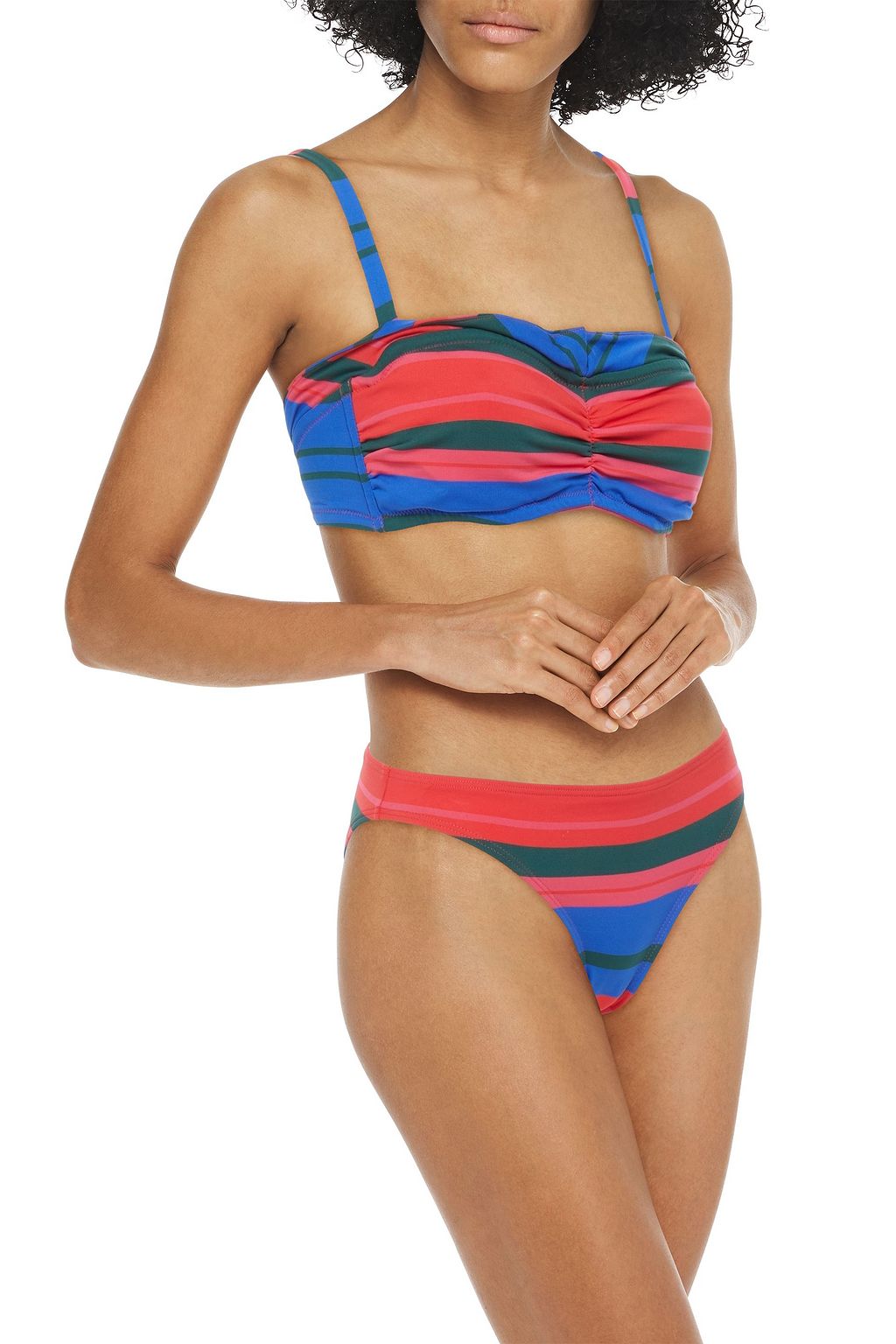 SIMONE PÉRÈLE Striped mid-rise bikini briefs