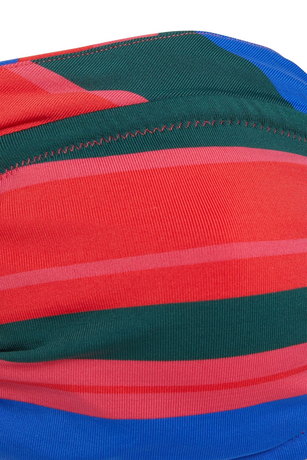 SIMONE PÉRÈLE Ruched striped bandeau bikini top