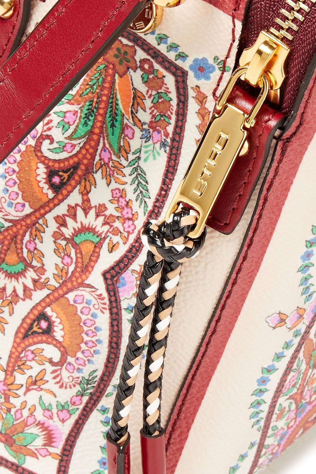 ETRO Bedruckte Schultertasche aus Kunstleder