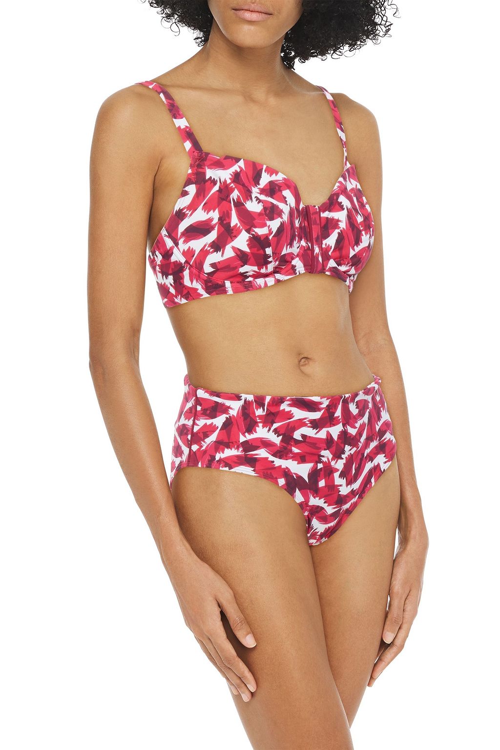 SIMONE PÉRÈLE Printed high-rise bikini briefs
