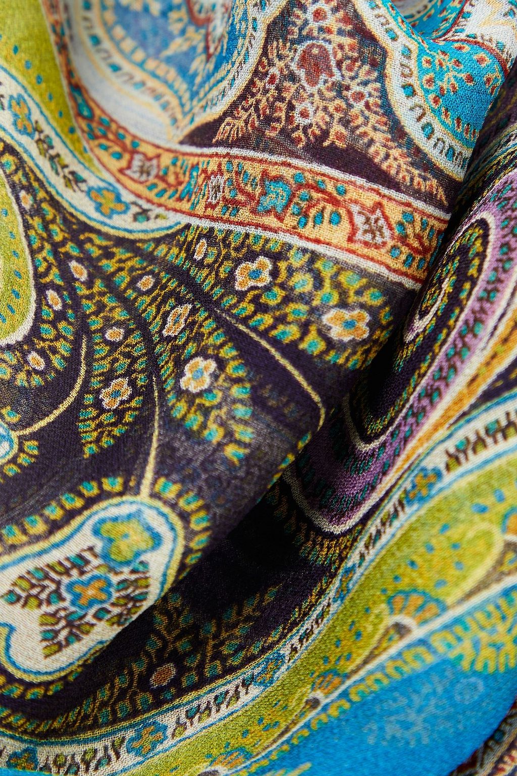 ETRO Schal aus Seidenchiffon mit Paisley-Print