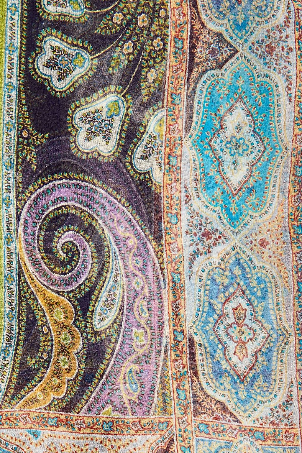 ETRO Schal aus Seidenchiffon mit Paisley-Print