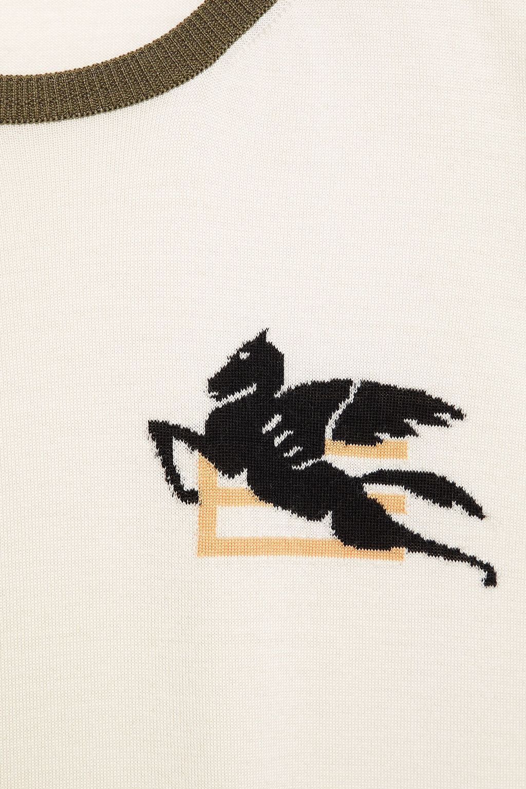 ETRO Jacquard-knit wool top
