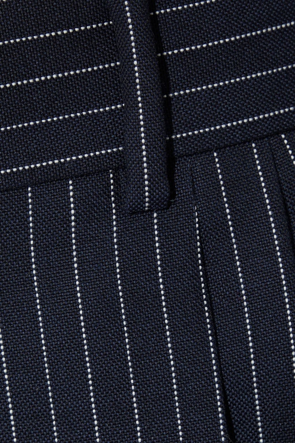 CHLOÉ Pinstriped wool straight-leg pants