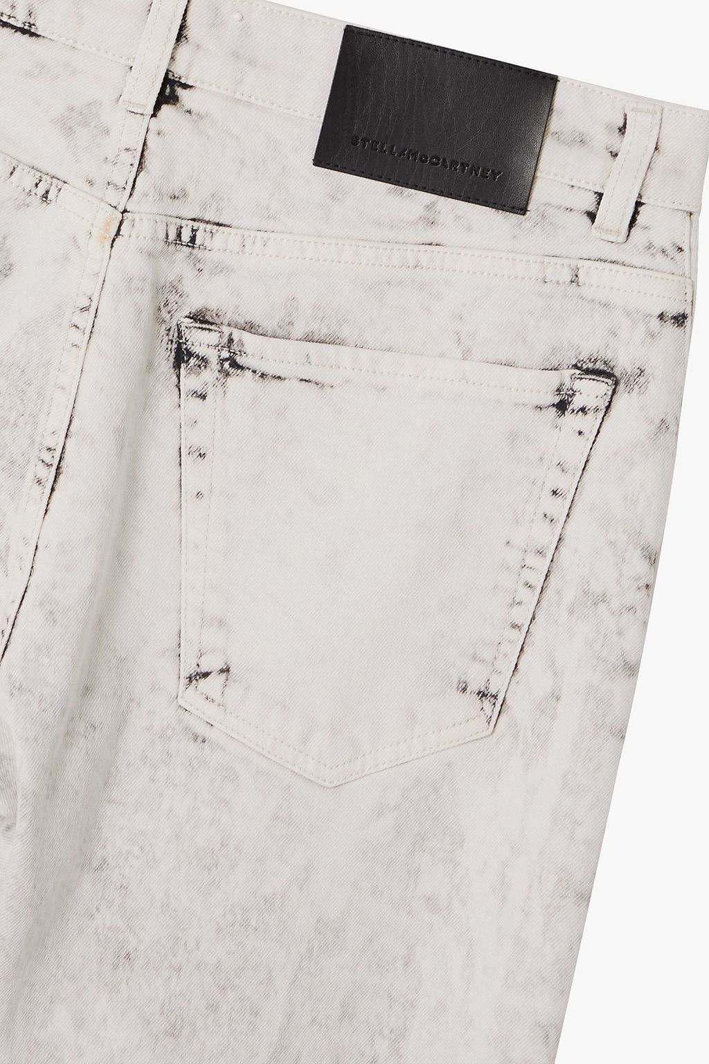 STELLA MCCARTNEY + The Beatles Get Back printed acid-wash high-rise straight-leg jeans