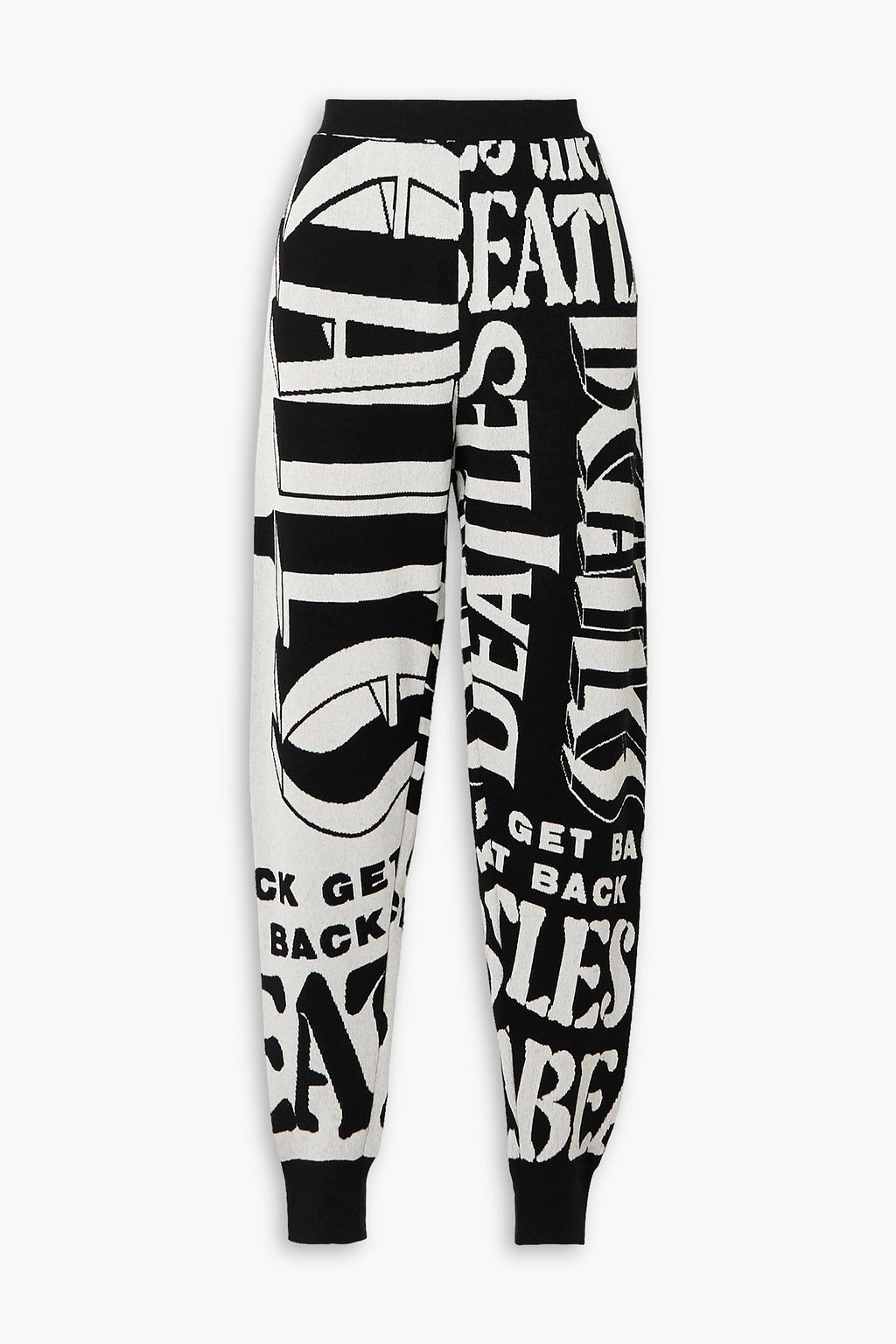 STELLA MCCARTNEY + The Beatles Get Back intarsia-knit track pants | THE ...