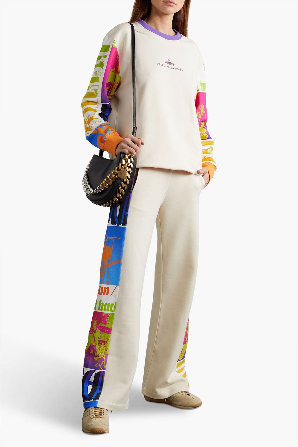 STELLA MCCARTNEY + The Beatles Get Back printed French cotton-terry sweatshirt