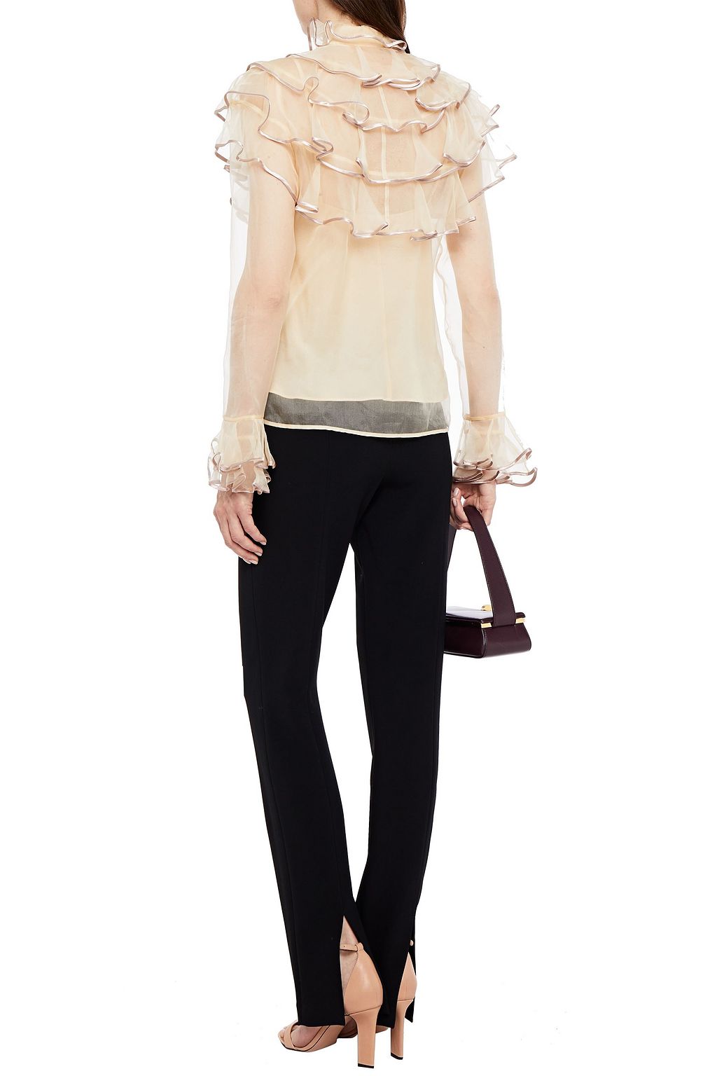 ZIMMERMANN Ruffled silk-organza blouse