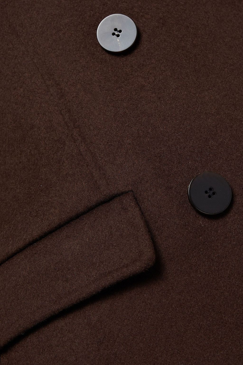 THEORY Double-breasted wool and cashmere-blend felt vest