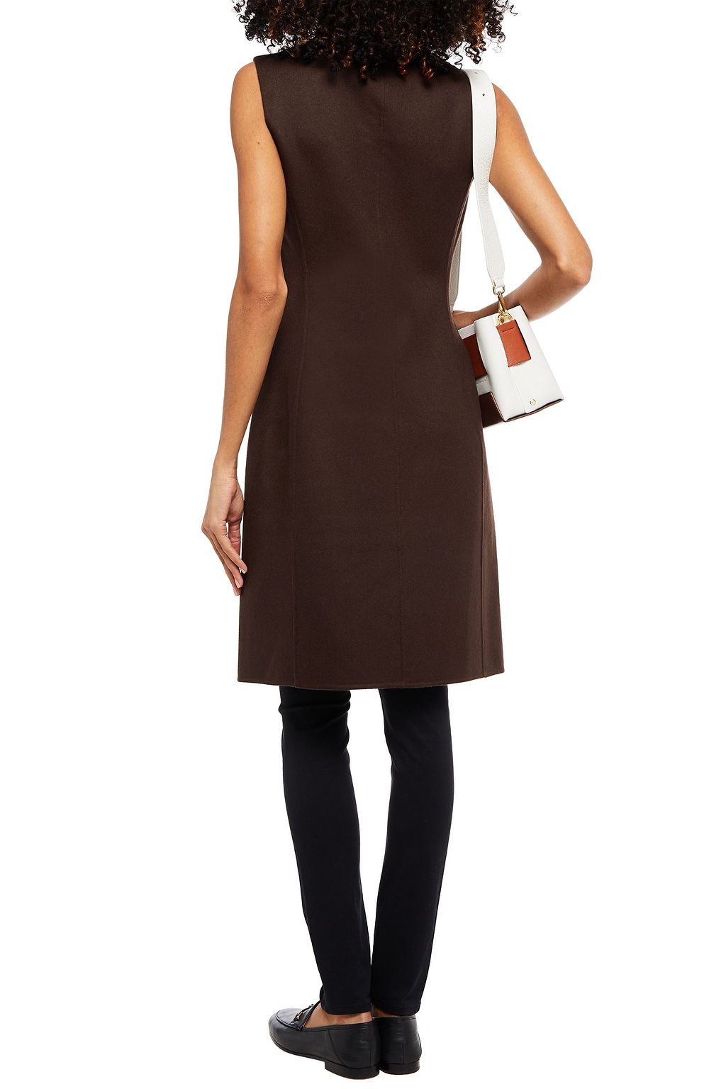 THEORY Double-breasted wool and cashmere-blend felt vest