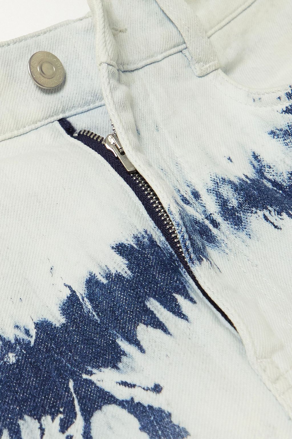 STELLA MCCARTNEY Tie-dyed high-rise wide-leg jeans