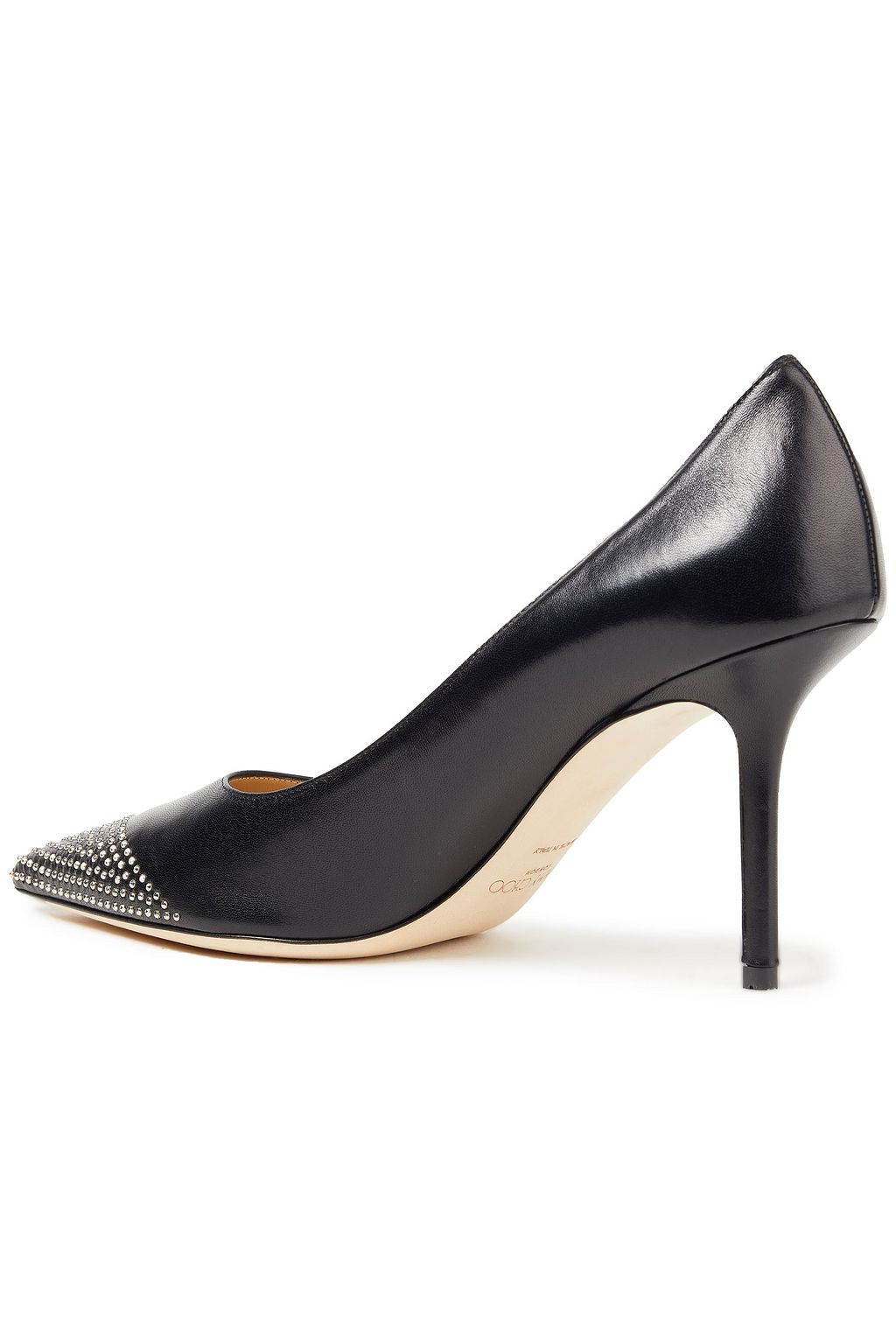 JIMMY CHOO Love 85 embellished leather pumps