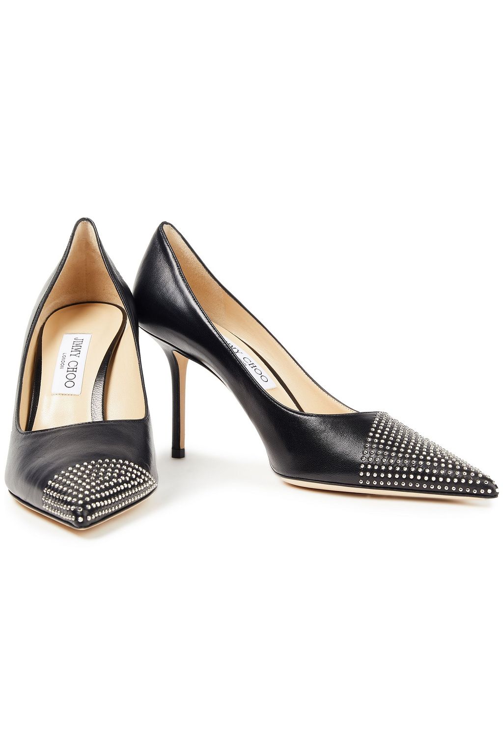 JIMMY CHOO Love 85 embellished leather pumps