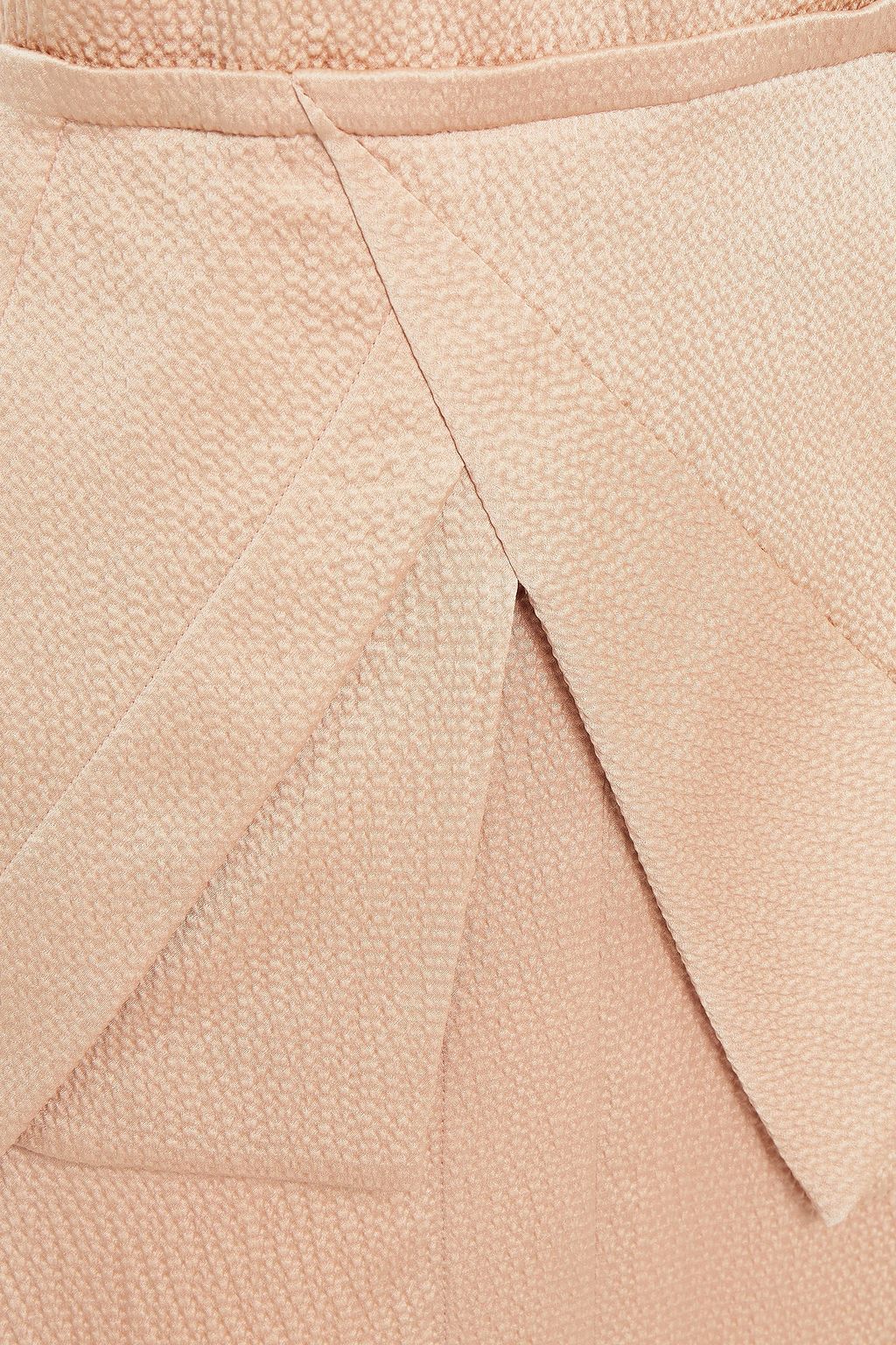 ROLAND MOURET Chora hammered silk-satin peplum maxi dress