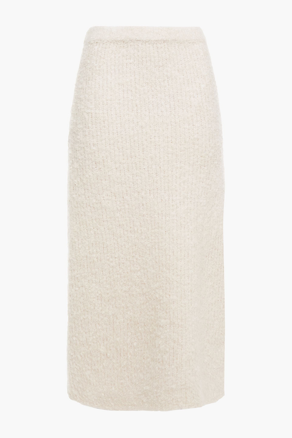 toteme - nevis bouclé-knit midi skirt - white - xl