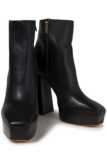 jimmy choo 125mm bryn leather platform booties