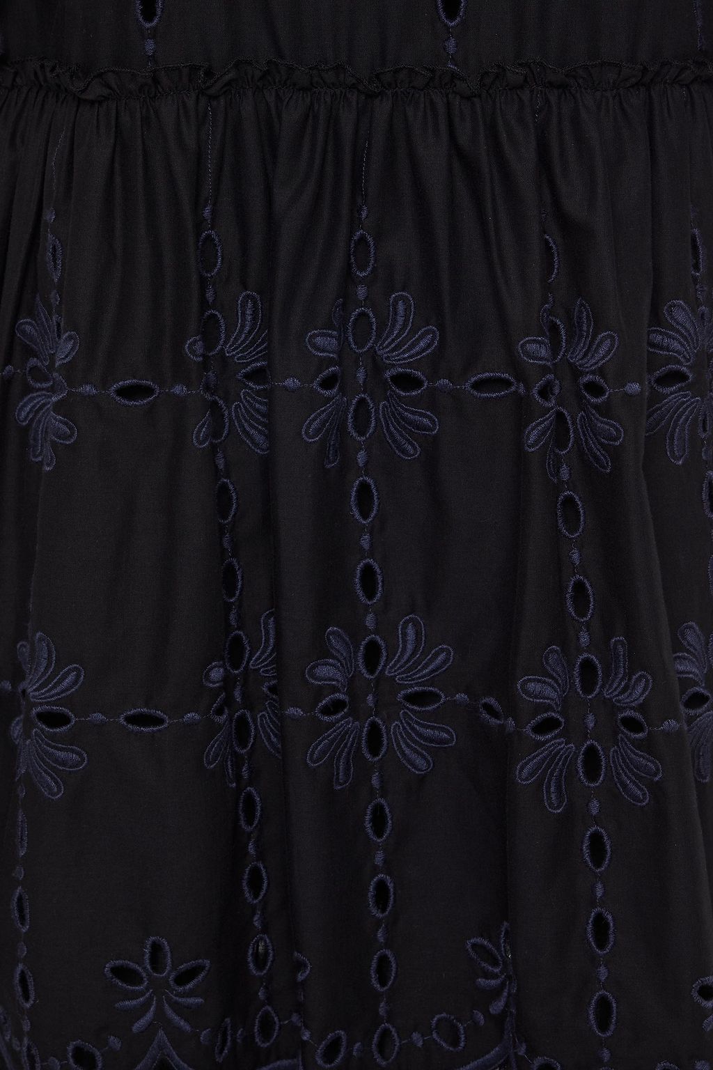 SEE BY CHLOÉ Tiered broderie anglaise cotton midi dress