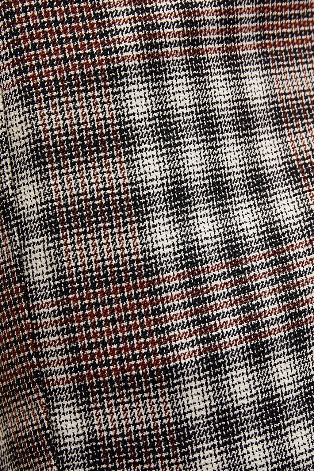 THEORY Checked wool-blend kick-flare pants