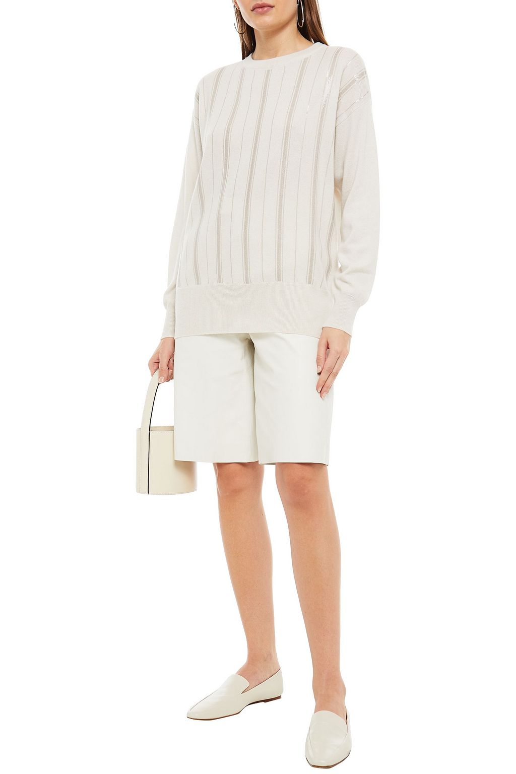 BRUNELLO CUCINELLI Sequin-embellished cashmere sweater