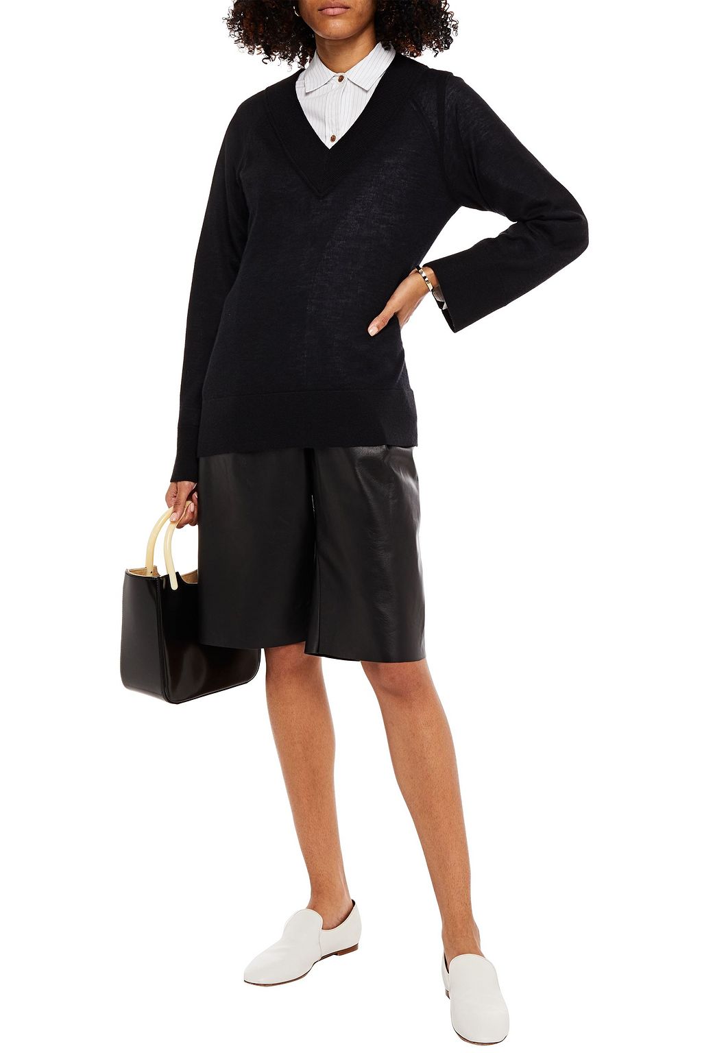 THEORY Mélange cashmere sweater
