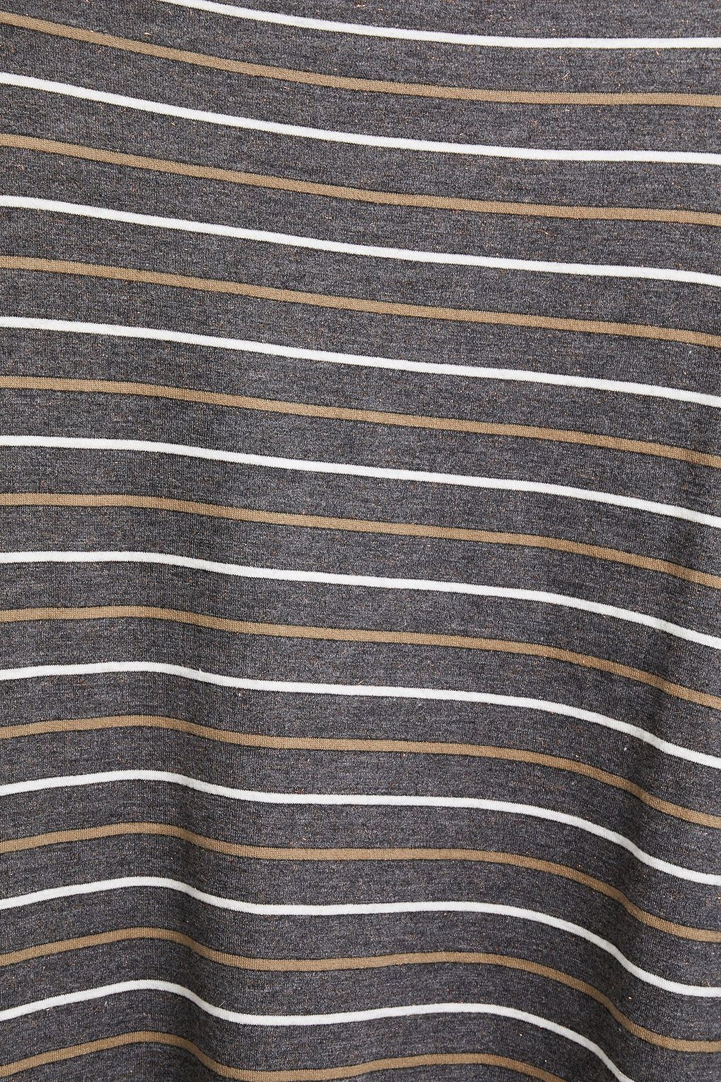 BRUNELLO CUCINELLI メタリックストライプニット セーター
