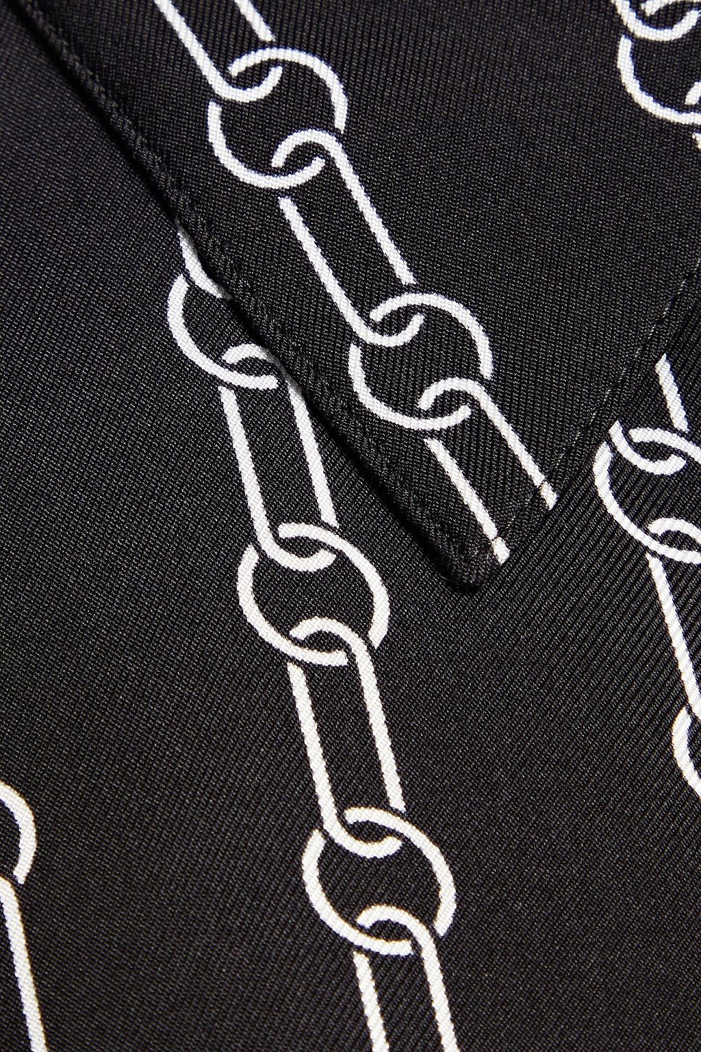 THEORY Printed silk-twill shirt