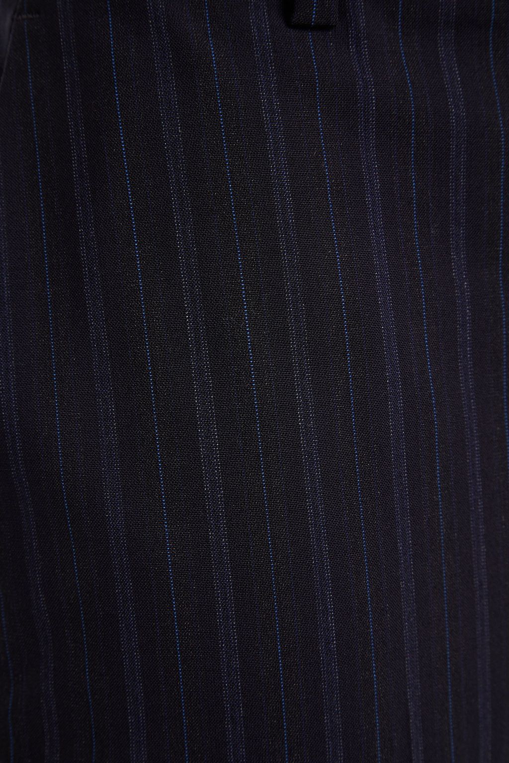 THEORY Cropped striped wool-blend slim-leg pants