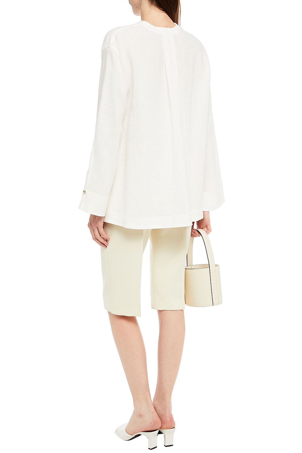 LE KASHA Oujda oversized linen top