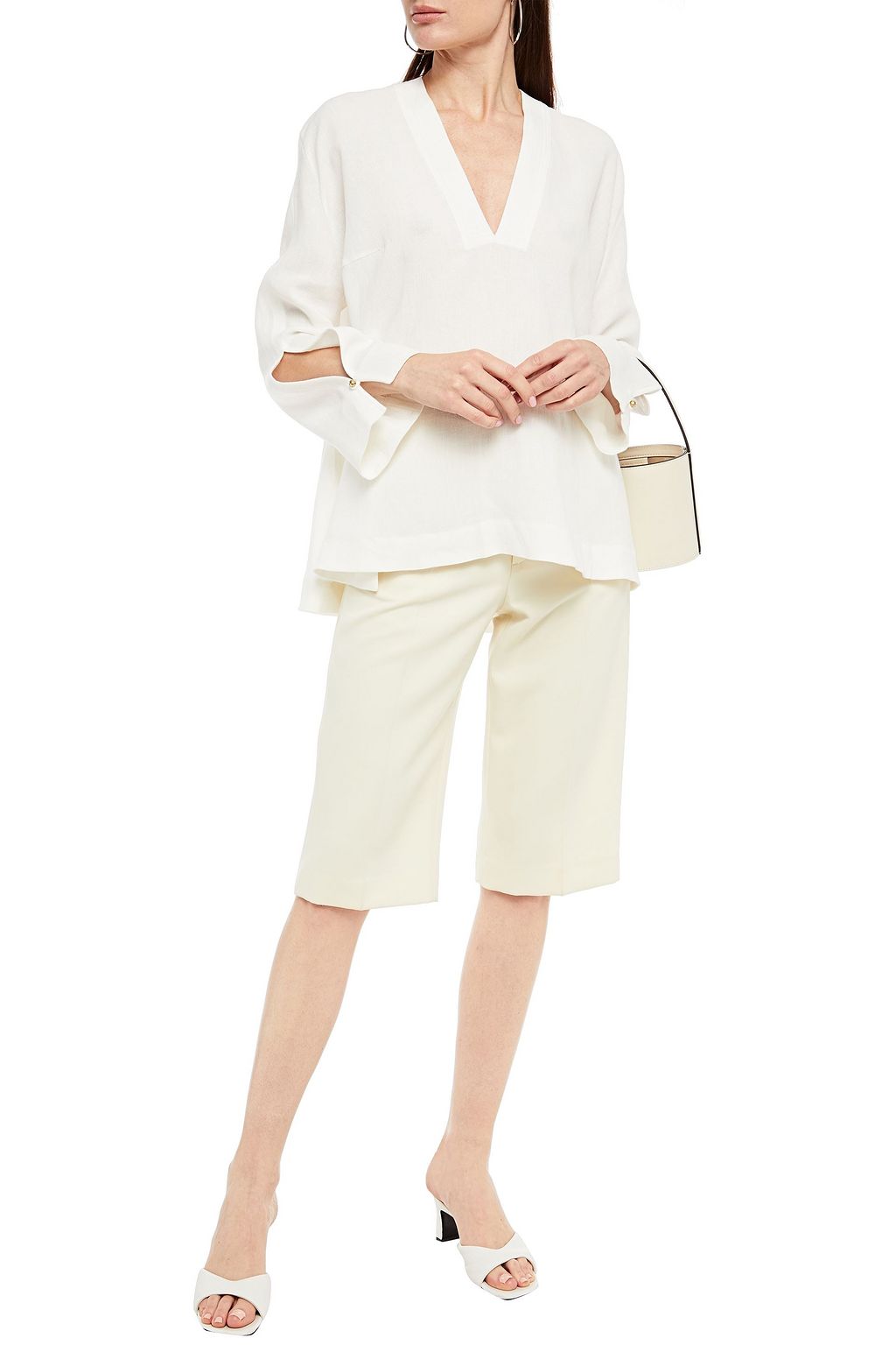LE KASHA Oujda oversized linen top