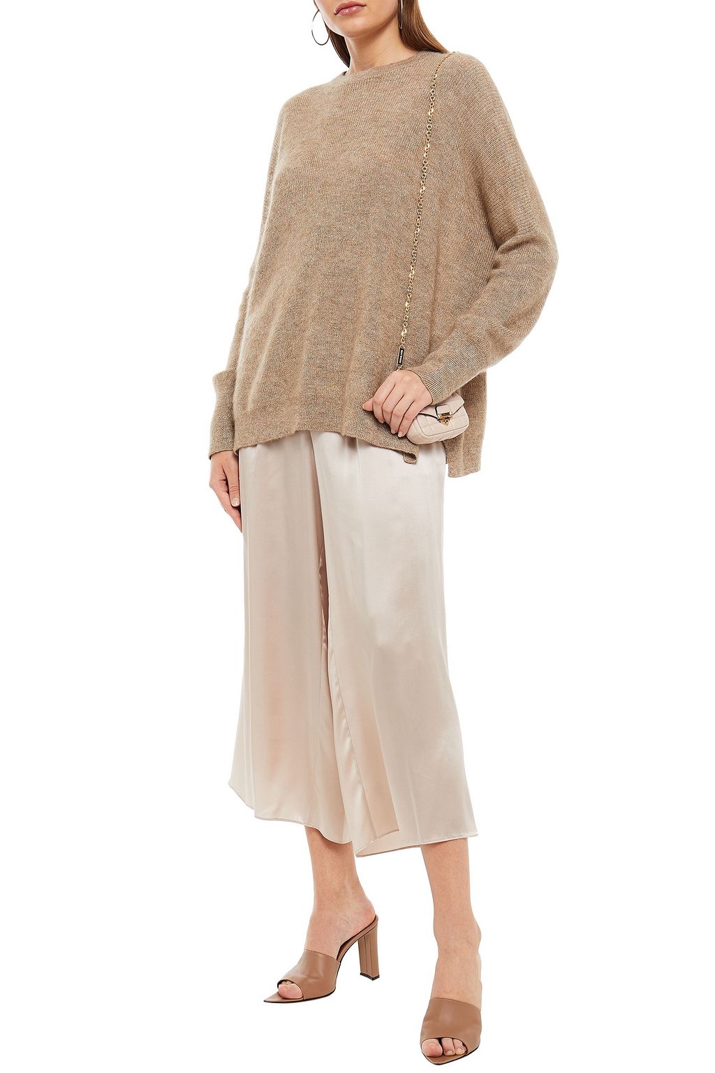 BRUNELLO CUCINELLI Brushed metallic knitted sweater