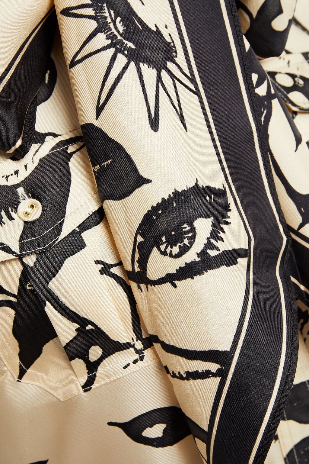 ZIMMERMANN Pussy-bow printed silk-twill blouse