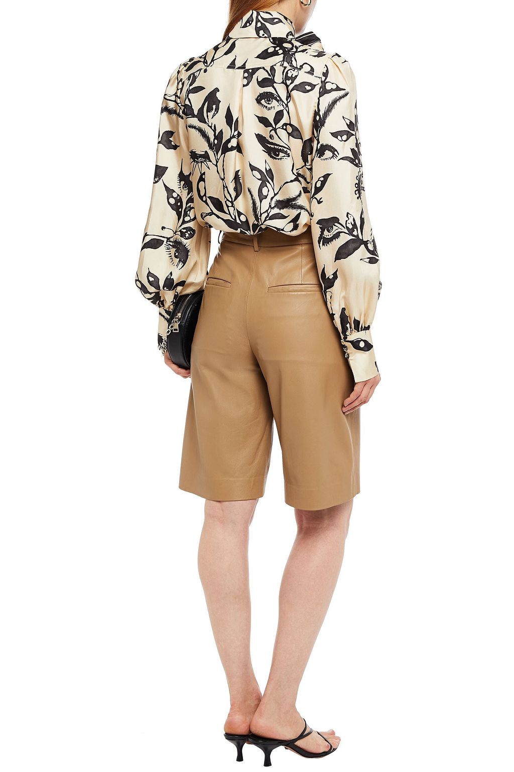 ZIMMERMANN Pussy-bow printed silk-twill blouse