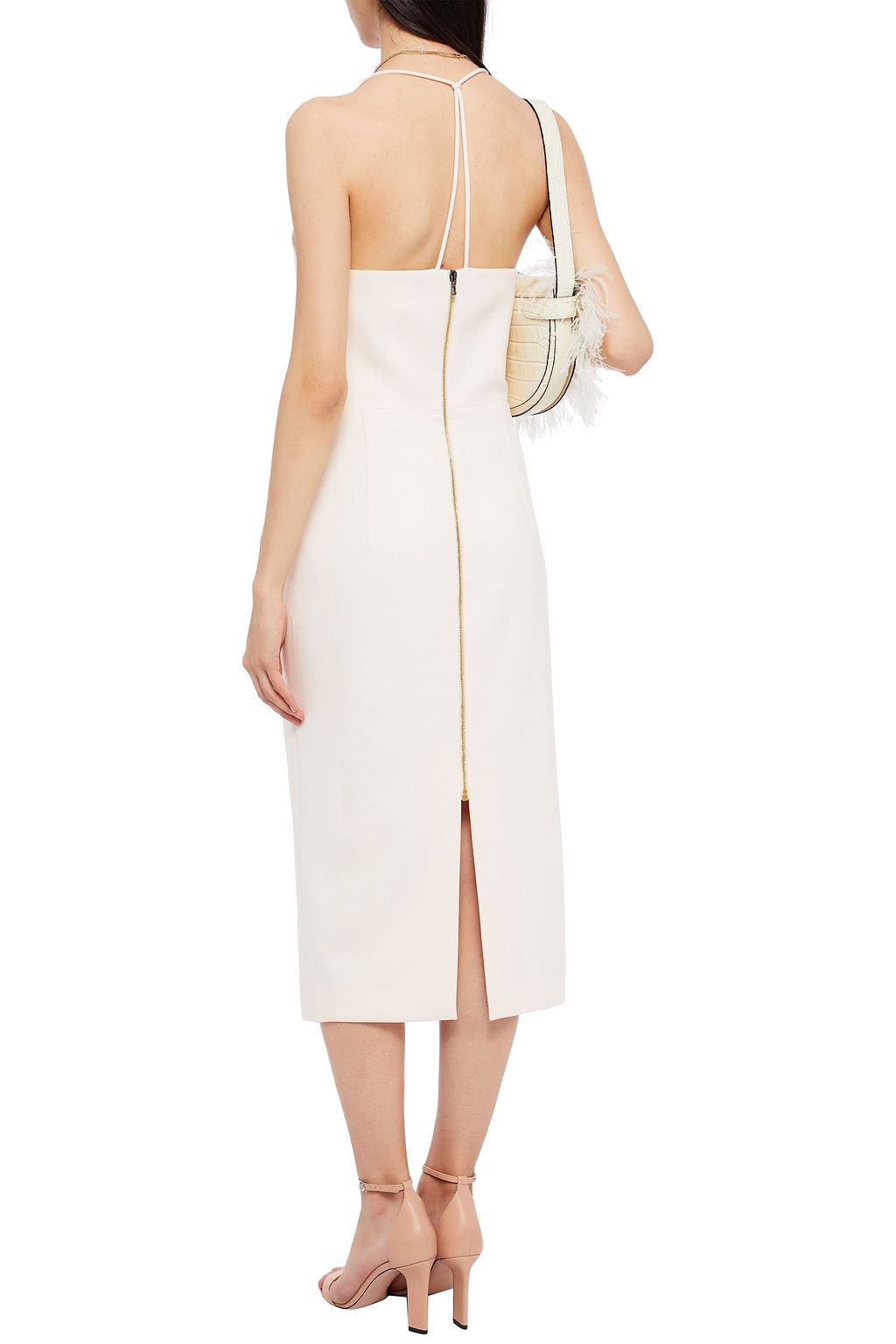 ROLAND MOURET Cannock crepe midi dress