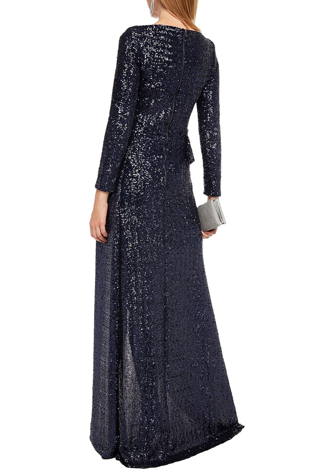 ROLAND MOURET Sequined tulle gown