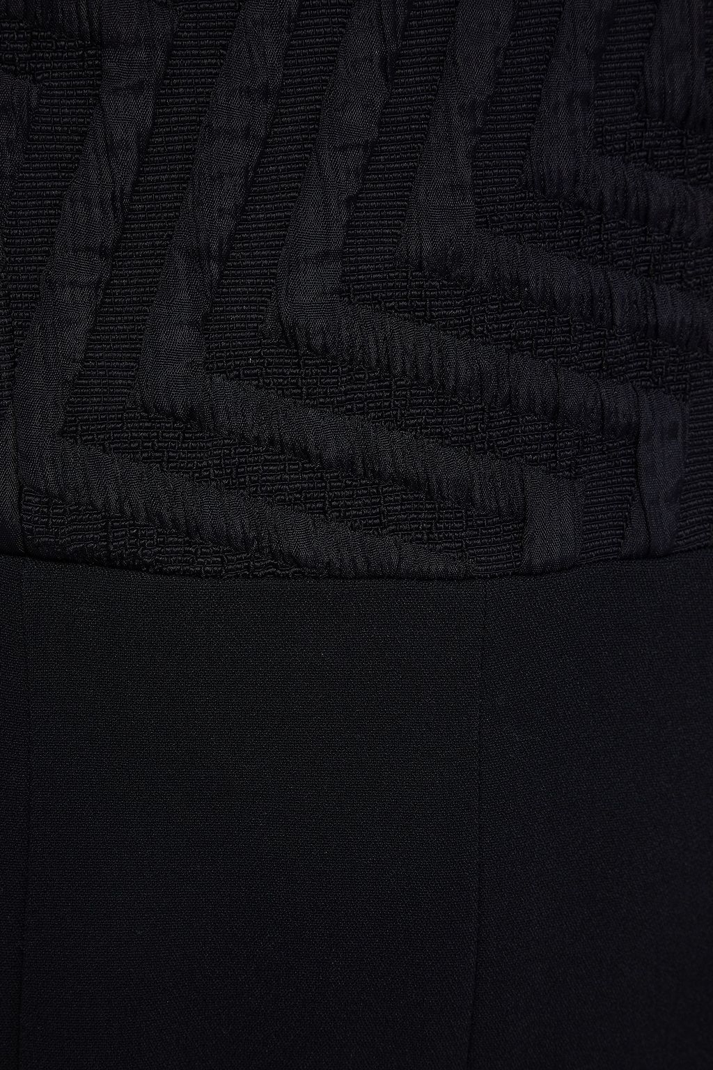 ROLAND MOURET Haye strapless jacquard-paneled crepe jumpsuit