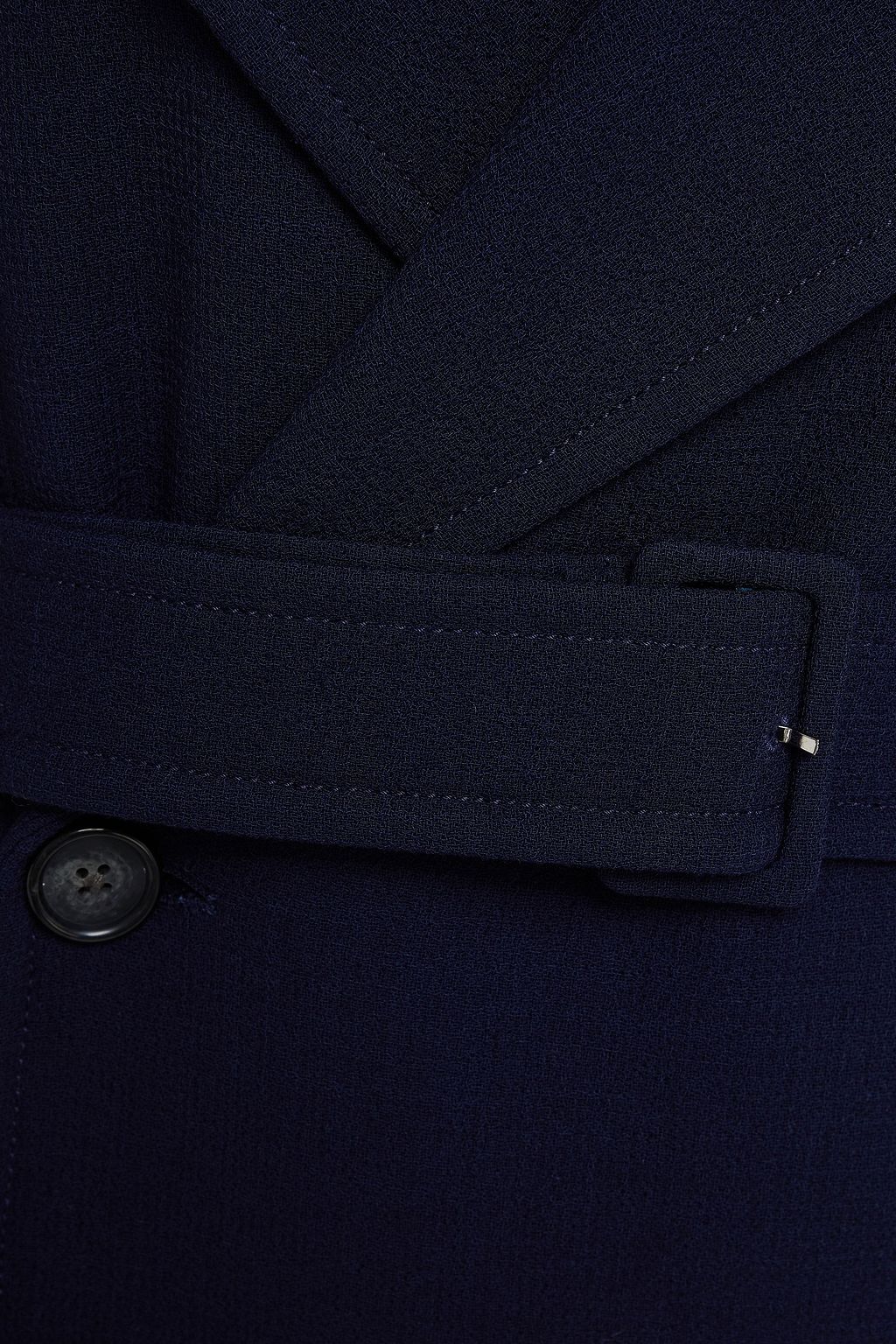 ROLAND MOURET Elbury belted wool-crepe coat